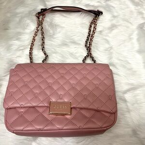 Guess Blush Quilted Shoulder Bag